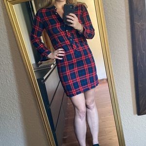 Vintage Plaid Dress - Holiday Dress 🎄